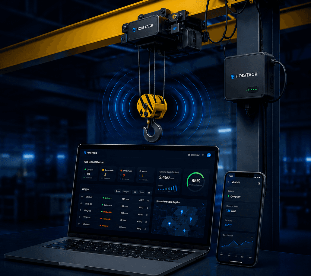 Vinçtakip — vinç izleme paneli, mobil ve web üzerinde